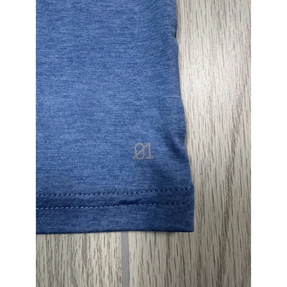 01.ALGO Kids Boys T Shirt Blue Heather Size 6-7 Shrt Sleeve Crew Neck Stitch Fix - Picture 3 of 3